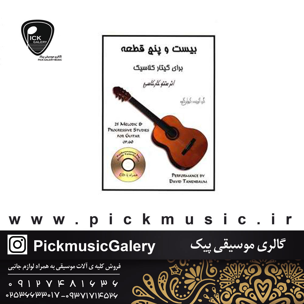  25 قطعه برای گیتار اثر متئو کارکاسی